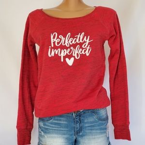 Perfectly Imperfect Women's sweatshirt, Perfect for valentine's day.